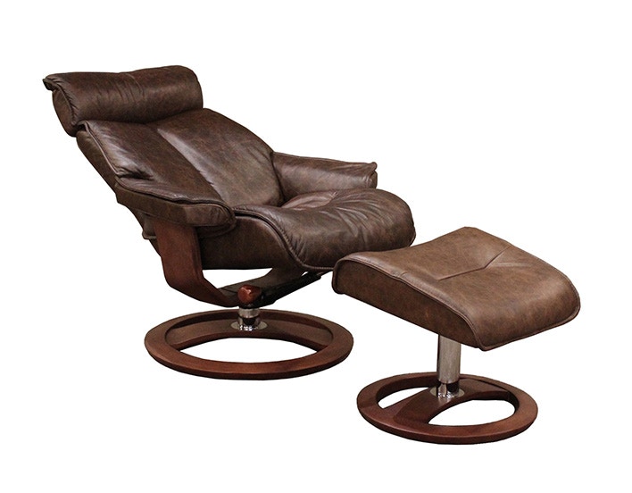 Omnia Santa Monica Leather Chair Ottoman is available in the Sacramento CA area from Naturwood